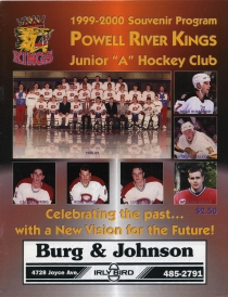 Powell River Kings 1999-00 game program