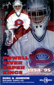 Powell River Paper Kings 1994-95 game program
