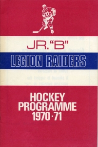Preston Raiders 1970-71 game program