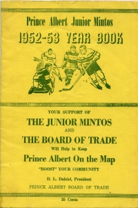 Prince Albert Mintos 1952-53 game program