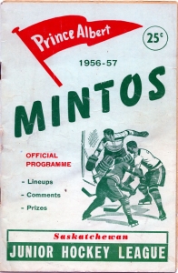 Prince Albert Mintos 1956-57 game program