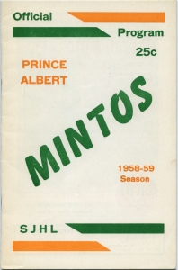 Prince Albert Mintos 1958-59 game program