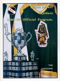 Prince Albert Raiders 1985-86 game program