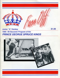Prince George Spruce Kings 1989-90 game program