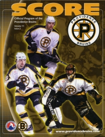Providence Bruins 2002-03 game program
