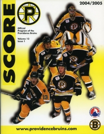 Providence Bruins 2004-05 game program