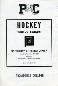 Providence College 1969-70 game program