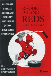 Providence Reds 1962-63 game program