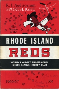 Providence Reds 1966-67 game program