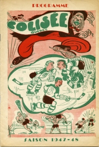 Quebec Aces 1947-48 game program