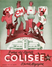Quebec Aces 1955-56 game program