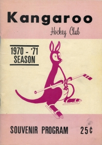 Quesnel Kangaroos 1970-71 game program