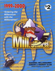 Quesnel Millionaires 1999-00 game program