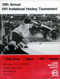 R.P.I. 1980-81 game program