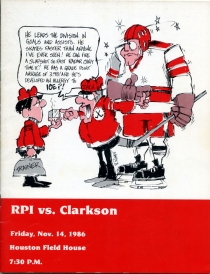 R.P.I. 1986-87 game program