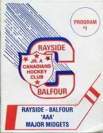 Rayside-Balfour Canadians 1994-95 game program