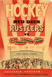 Red Deer Rustlers 1959-60 game program