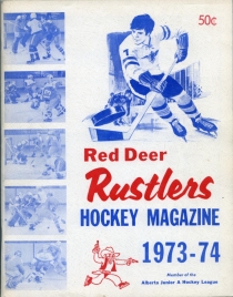 Red Deer Rustlers 1973-74 game program