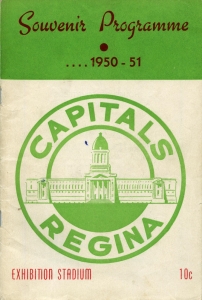 Regina Capitals 1950-51 game program