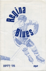 Regina Pat Blues 1977-78 game program