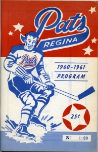 Regina Pats 1960-61 game program