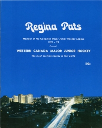 Regina Pats 1972-73 game program