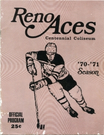 Reno Aces 1970-71 game program