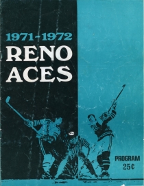 Reno Aces 1971-72 game program