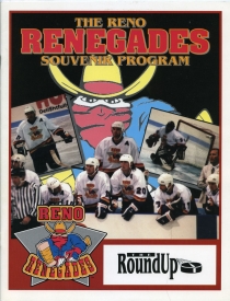 Reno Renegades 1995-96 game program