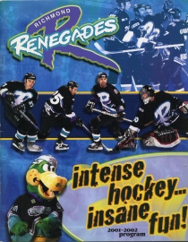 Richmond Renegades 2001-02 game program