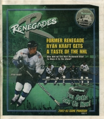 Richmond Renegades 2002-03 game program