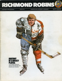 Richmond Robins 1972-73 game program