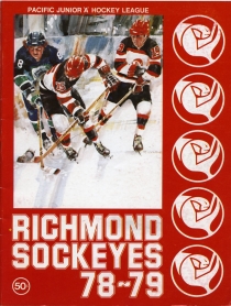 Richmond Sockeyes 1978-79 game program