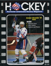Rochester Americans 1992-93 game program