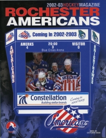 Rochester Americans 2002-03 game program