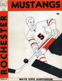 Rochester Mustangs 1958-59 game program