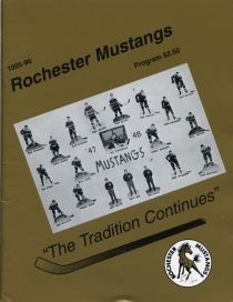 Rochester Mustangs 1995-96 game program