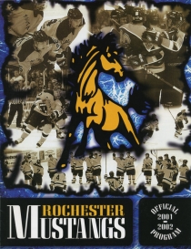Rochester Mustangs 2001-02 game program