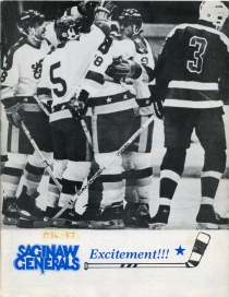 Saginaw Generals 1986-87 game program