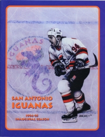 San Antonio Iguanas 1994-95 game program