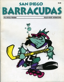 San Diego Barracudas 1995-96 game program