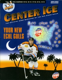 San Diego Gulls 2003-04 game program