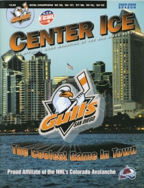 San Diego Gulls 2005-06 game program