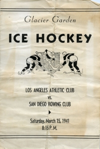 San Diego Rowing Club 1940-41 game program