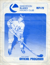 Saskatoon Blades 1971-72 game program