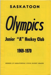 Saskatoon Olympics 1969-70 game program