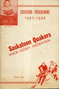 Saskatoon Quakers 1947-48 game program