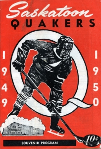 Saskatoon Quakers 1949-50 game program