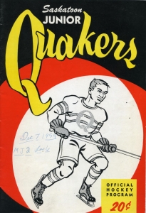 Saskatoon Jr. Quakers 1959-60 game program