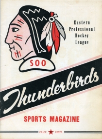 Sault Ste. Marie Thunderbirds 1959-60 game program
